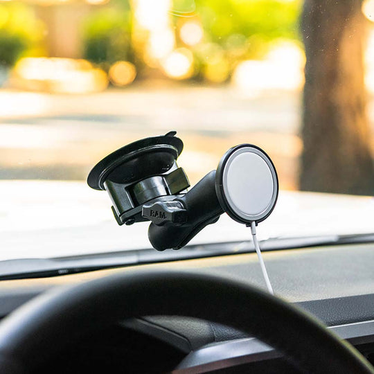 RAM Mount RAM Twist-Lock Suction Cup Mount f/Apple MagSafe [RAM-B-166-AP-MAGU] - Premium Cell Phone Mounts from RAM Mounting Systems - Just $45.99! Shop now at Brushy Creek Marine