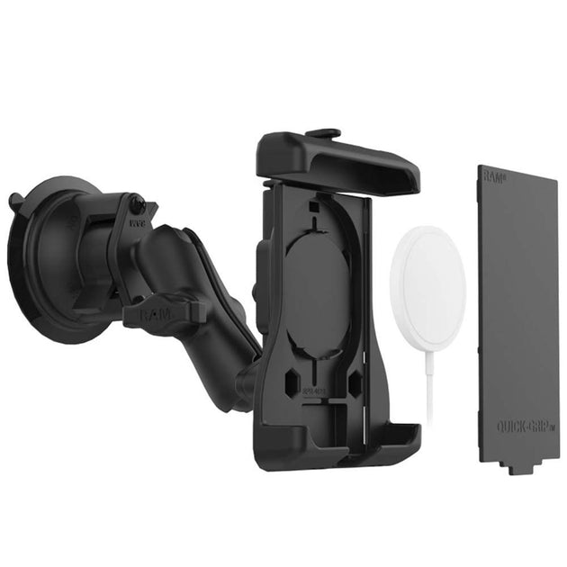 RAM Mount RAM Quick-Grip Suction Cup Mount f/Apple MagSafe Compatible Phones [RAM-B-166-UN15WU] - Premium Cell Phone Mounts from RAM Mounting Systems - Just $87.49! Shop now at Brushy Creek Marine
