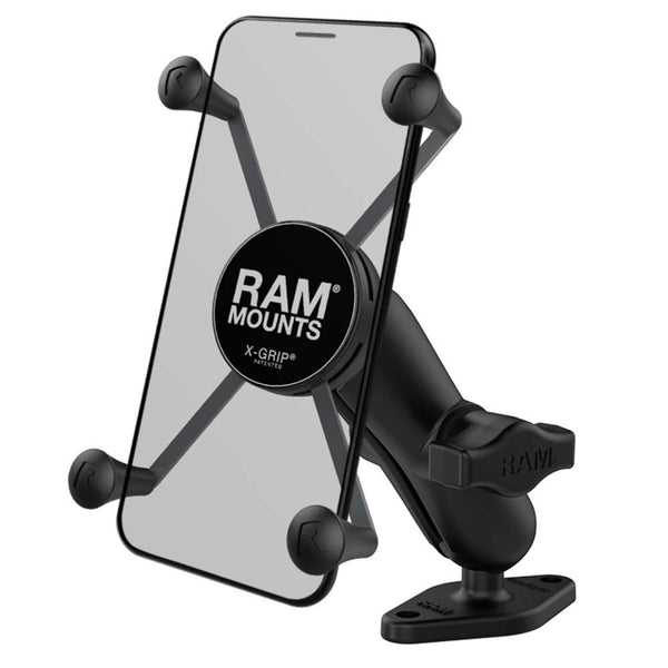 RAM Mount RAM X-Grip Large Phone Mount w/Diamond Base [RAM-B-102-UN10U] - Premium Cell Phone Mounts from RAM Mounting Systems - Just $66.49! Shop now at Brushy Creek Marine