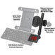 RAM Mount RAM Keyboard Accessory f/Tablets w/RAM Roto-View [RAP-TAB-KB1-300U] - Premium Tablet Mounts from RAM Mounting Systems - Just $71.49! Shop now at Brushy Creek Marine