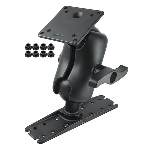 RAM Mount RAM Ball Mount w/100x100mm VESA Plate  Large Electronics Plate [RAM-E-111U-D-246] - Premium Marine Electronics Mounts from RAM Mounting Systems - Just $285.99! Shop now at Brushy Creek Marine