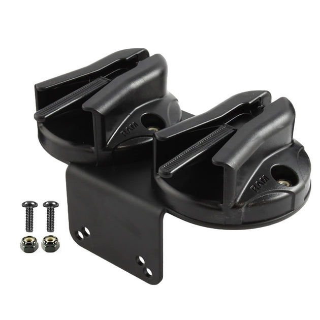 RAM Mount RAM Double Microphone Clip w/90-Degree Bracket f/RAM Tough-Box [RAM-VC-MC2] - Premium Vehicle Mounts from RAM Mounting Systems - Just $32.99! Shop now at Brushy Creek Marine