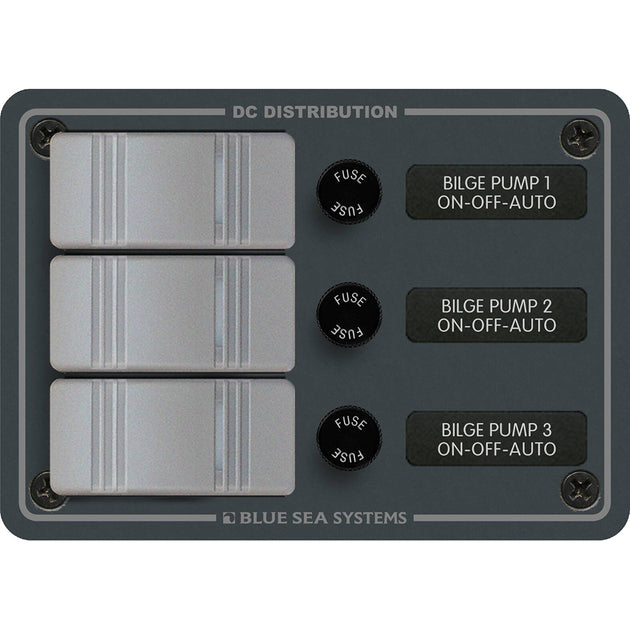 Blue Sea 8665 Contura 3 Bilge Pump Control Panel [8665] - Premium Switches & Accessories from Blue Sea Systems - Just $204.99! Shop now at Brushy Creek Marine