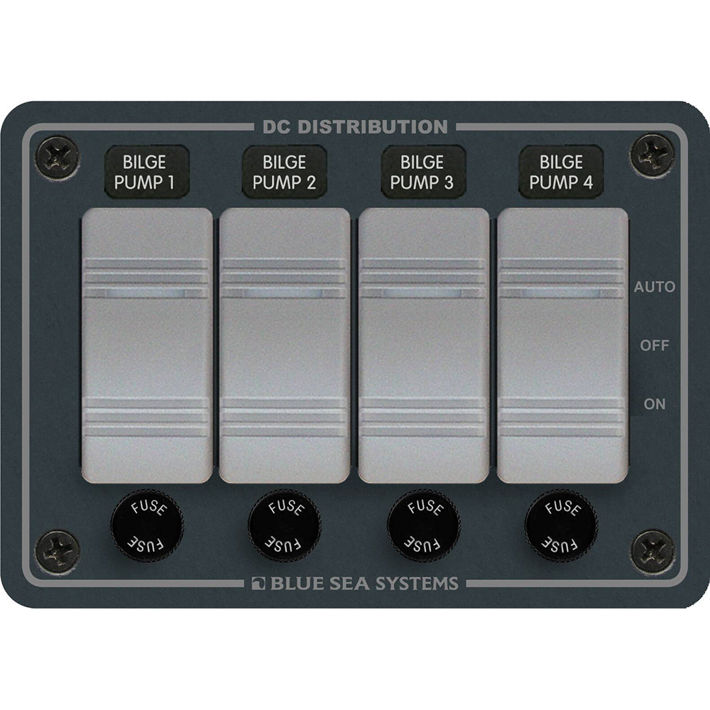 Blue Sea 8666 Contura 4 Bilge Pump Control Panel [8666] - Premium Switches & Accessories from Blue Sea Systems - Just $276.99! Shop now at Brushy Creek Marine