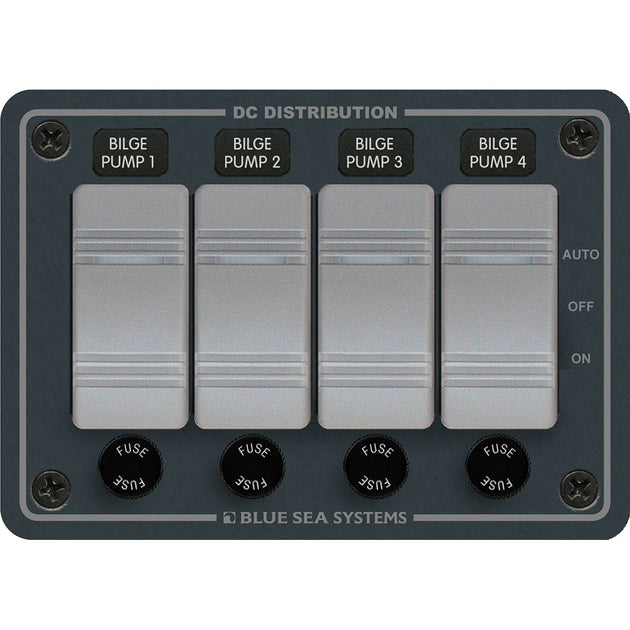 Blue Sea 8666 Contura 4 Bilge Pump Control Panel [8666] - Premium Switches & Accessories from Blue Sea Systems - Just $276.99! Shop now at Brushy Creek Marine