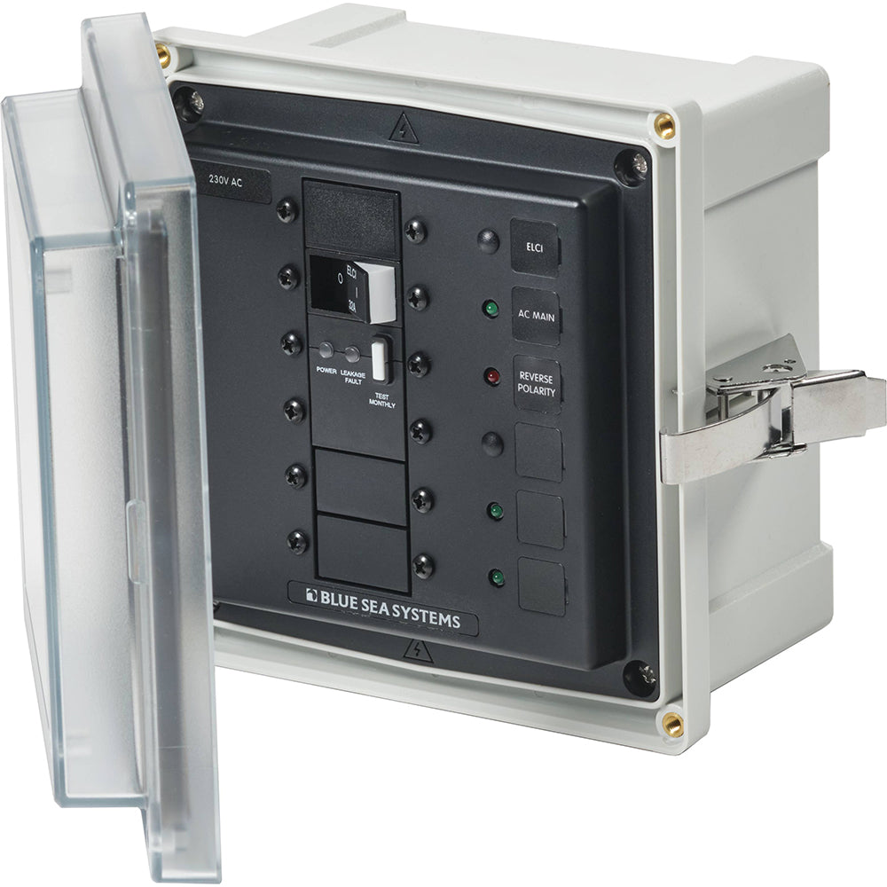 Blue Sea 3123 - SMS Panel Enclosure w/ELCI (32A)  3 Blanks - 230V AC [3123] - Premium Electrical Panels from Blue Sea Systems - Just $1394.99! Shop now at Brushy Creek Marine
