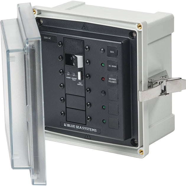 Blue Sea 3123 - SMS Panel Enclosure w/ELCI (32A)  3 Blanks - 230V AC [3123] - Premium Electrical Panels from Blue Sea Systems - Just $1394.99! Shop now at Brushy Creek Marine