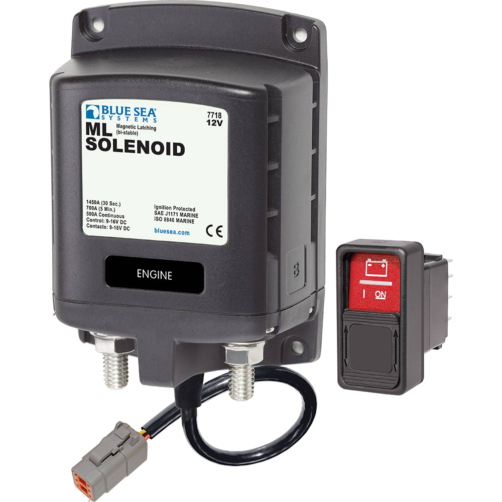 Blue Sea 7718100 - ML-Series Solenoid Switch - Deutsch Connector - 12V [7718100] - Premium Battery Management from Blue Sea Systems - Just $318.99! Shop now at Brushy Creek Marine