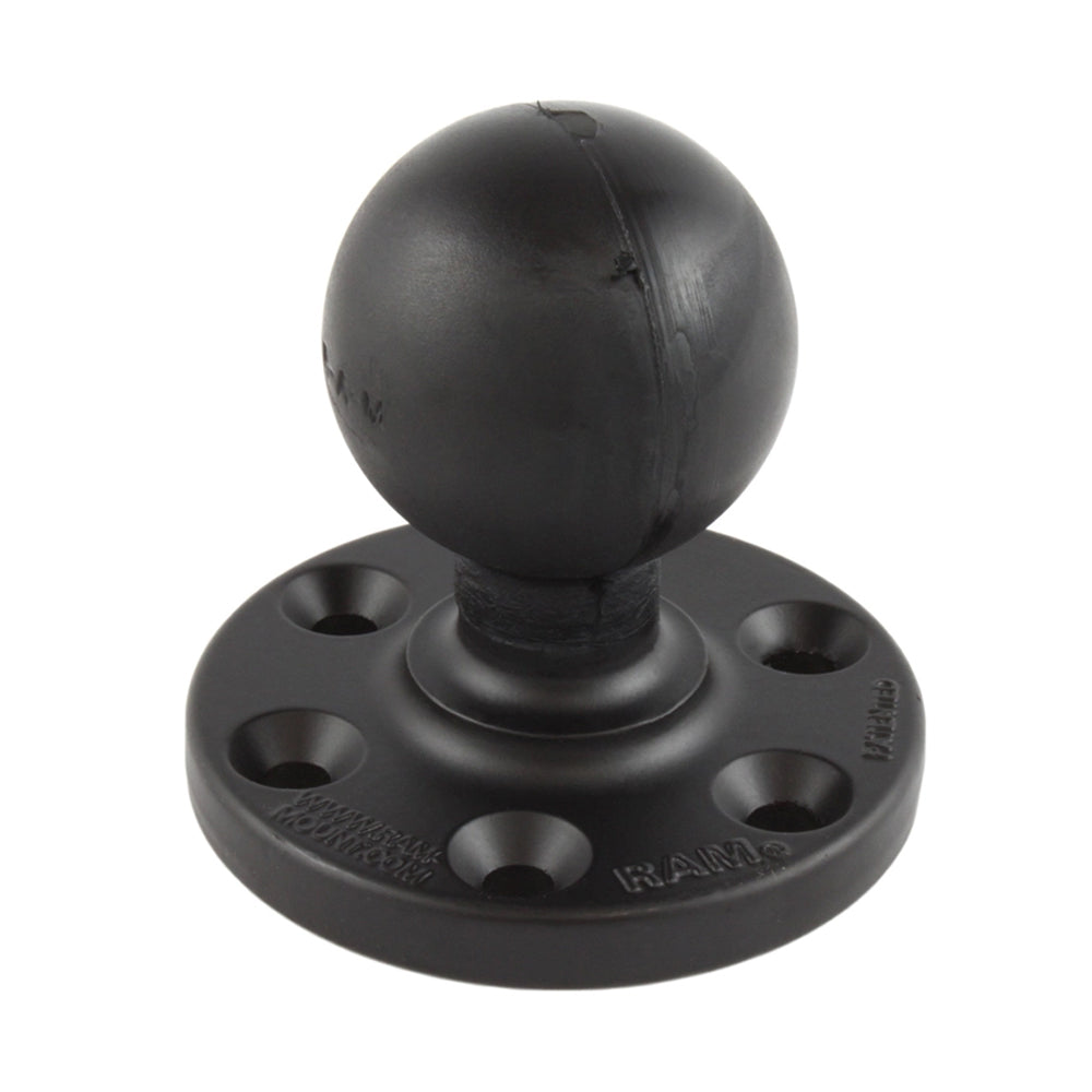RAM Mount RAM Large Round Plate w/6-Hole Pattern  Ball [RAM-D-202U-SYM1] - Premium D Size from RAM Mounting Systems - Just $41.49! Shop now at Brushy Creek Marine