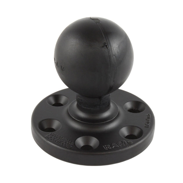 RAM Mount RAM Large Round Plate w/6-Hole Pattern  Ball [RAM-D-202U-SYM1] - Premium D Size from RAM Mounting Systems - Just $41.49! Shop now at Brushy Creek Marine