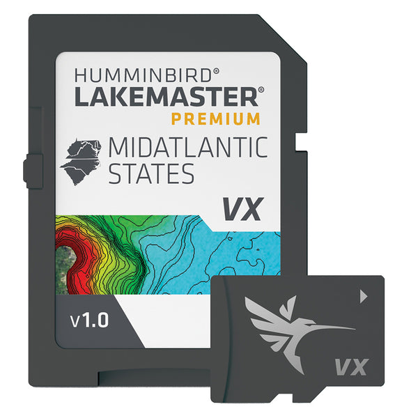 Humminbird LakeMaster VX Premium - Mid-Atlantic States [602004-1] - Premium Humminbird from Humminbird - Just $199.99! Shop now at Brushy Creek Marine