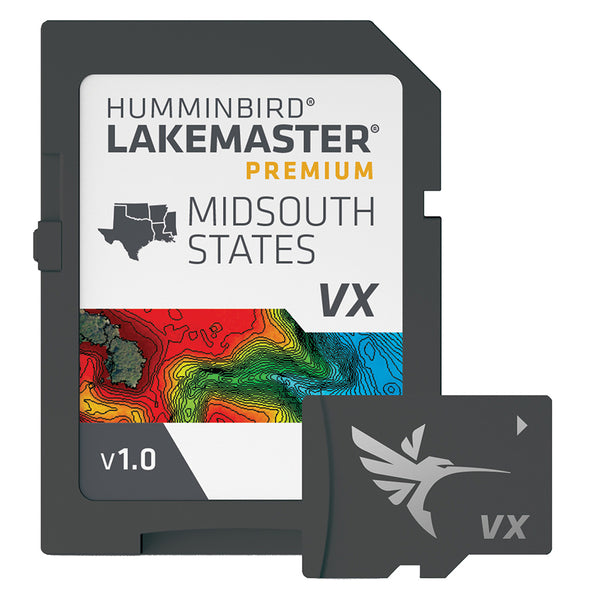 Humminbird LakeMaster VX Premium - Mid-South States [602005-1] - Premium Humminbird from Humminbird - Just $199.99! Shop now at Brushy Creek Marine