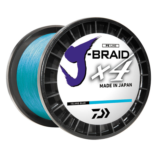 Daiwa J-BRAID x4 Braided Line - 30 lbs - 300 yds - Island Blue [JB4U30-300IB] - Premium Lines & Leaders from Daiwa - Just $22.99! Shop now at Brushy Creek Marine