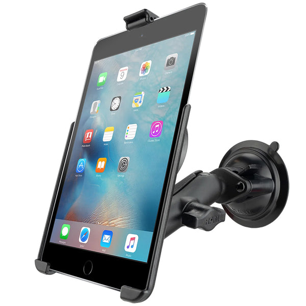 RAM Mount RAM Twist-Lock Suction Cup Mount f/Apple iPad mini 4  5 [RAM-B-166-AP20U] - Premium iPad/iPhone/iPod Mounts from RAM Mounting Systems - Just $60.99! Shop now at Brushy Creek Marine