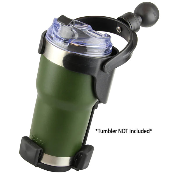 RAM Mount RAM Level Cup XL w/1.5" Ball [RAP-417B] - Premium Drink Cup Mounts from RAM Mounting Systems - Just $51.49! Shop now at Brushy Creek Marine
