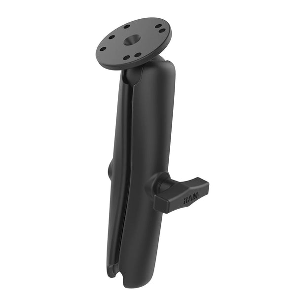 RAM Mount RAM Double Socket Arm w/Round Ball Plate - C Size Long [RAM-103U-D] - Premium Surface Mount from RAM Mounting Systems - Just $64.99! Shop now at Brushy Creek Marine