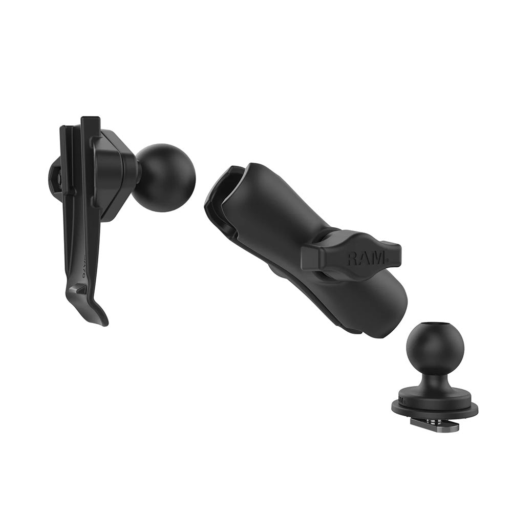 RAM Mount RAM Track Ball Double Ball Mount w/Garmin Spine Clip Holder [RAP-B-202-GA76-TRA1U] - Premium GPS Mounts from RAM Mounting Systems - Just $34.99! Shop now at Brushy Creek Marine
