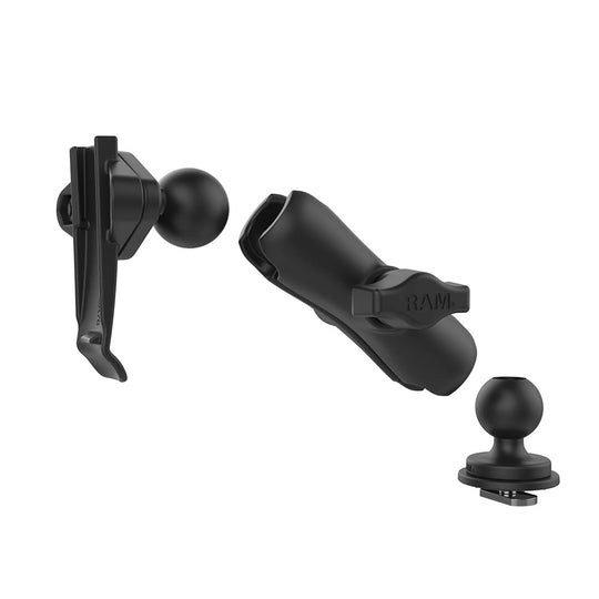 RAM Mount RAM Track Ball Double Ball Mount w/Garmin Spine Clip Holder [RAP-B-202-GA76-TRA1U] - Premium GPS Mounts from RAM Mounting Systems - Just $34.99! Shop now at Brushy Creek Marine