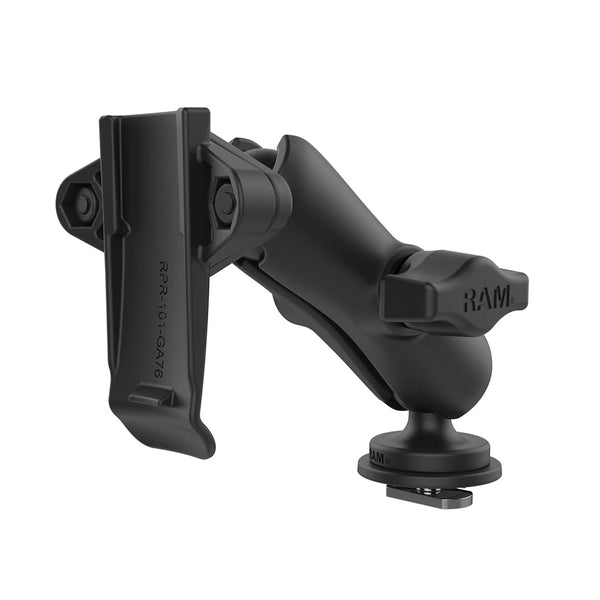 RAM Mount RAM Track Ball Double Ball Mount w/Garmin Spine Clip Holder [RAP-B-202-GA76-TRA1U] - Premium GPS Mounts from RAM Mounting Systems - Just $35.49! Shop now at Brushy Creek Marine