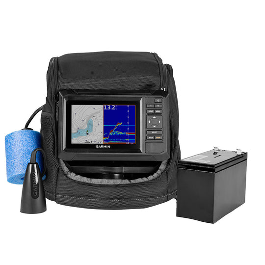 Garmin ECHOMAP UHD2 Keyed 5" cv Ice Fishing Bundle w/ECHOMAP UHD2 53cv  Dual Beam-IF Transducer [010-02590-35] - Premium Ice Flashers from Garmin - Just $549.99! Shop now at Brushy Creek Marine