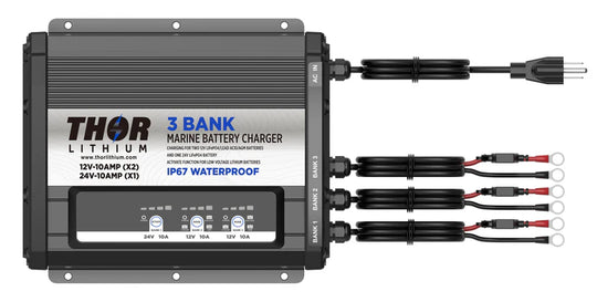 Thor Lithium Charger - 12v 2 bank, 24v 1 bank - TL21224C - Premium Battery Chargers from Thor Lithium - Just $389! Shop now at Brushy Creek Marine