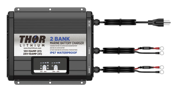Thor Lithium Charger - 12v bank, 24v bank - TL1224C - Premium Battery Chargers from Thor Lithium - Just $369! Shop now at Brushy Creek Marine