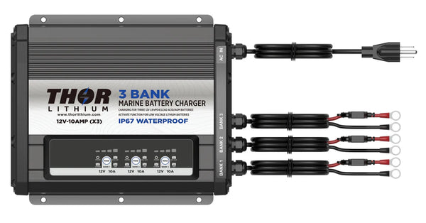 Thor Lithium Charger - 12v 2 bank, 36v 1 bank - TL21236C - Premium Battery Chargers from Thor Lithium - Just $489! Shop now at Brushy Creek Marine