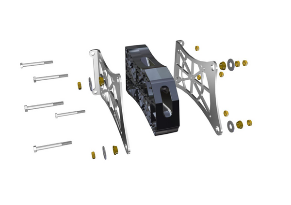 BLS stern bracket kit- NO shrouds - Premium  from Power-Pole - Just $137.99! Shop now at Brushy Creek Marine